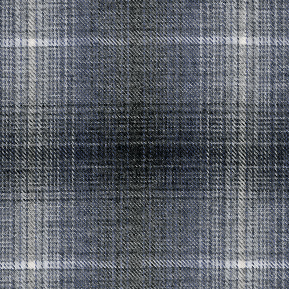 Cotton/Cashmere Flannel Ombre Plaid