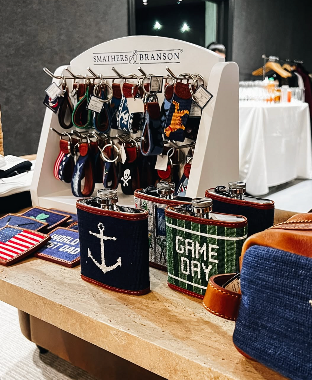 Flasks, Keychains, & Can Coolers