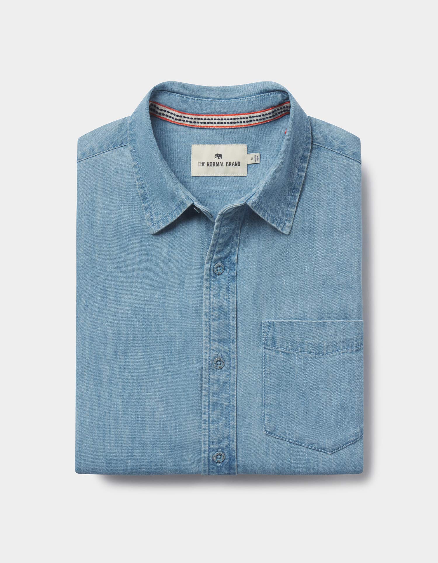 Cotton Denim LS Button Up