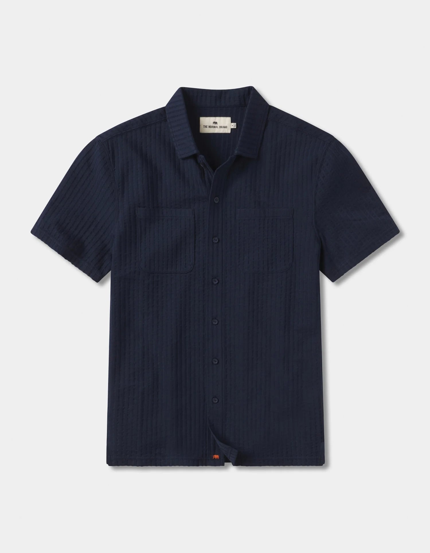 SS Knit Getaway Button Up