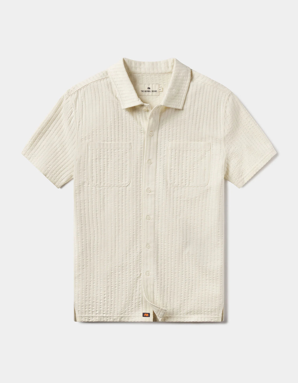 SS Knit Getaway Button Up