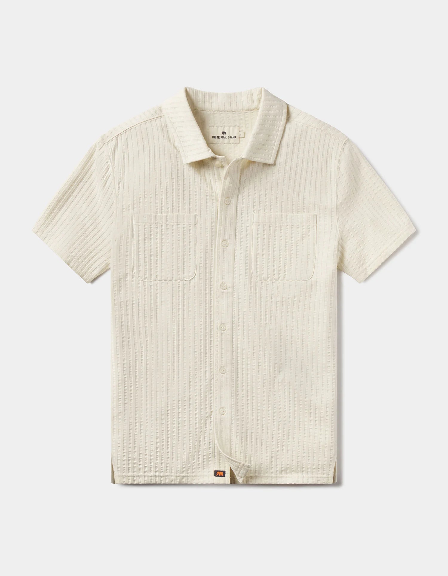 SS Knit Getaway Button Up