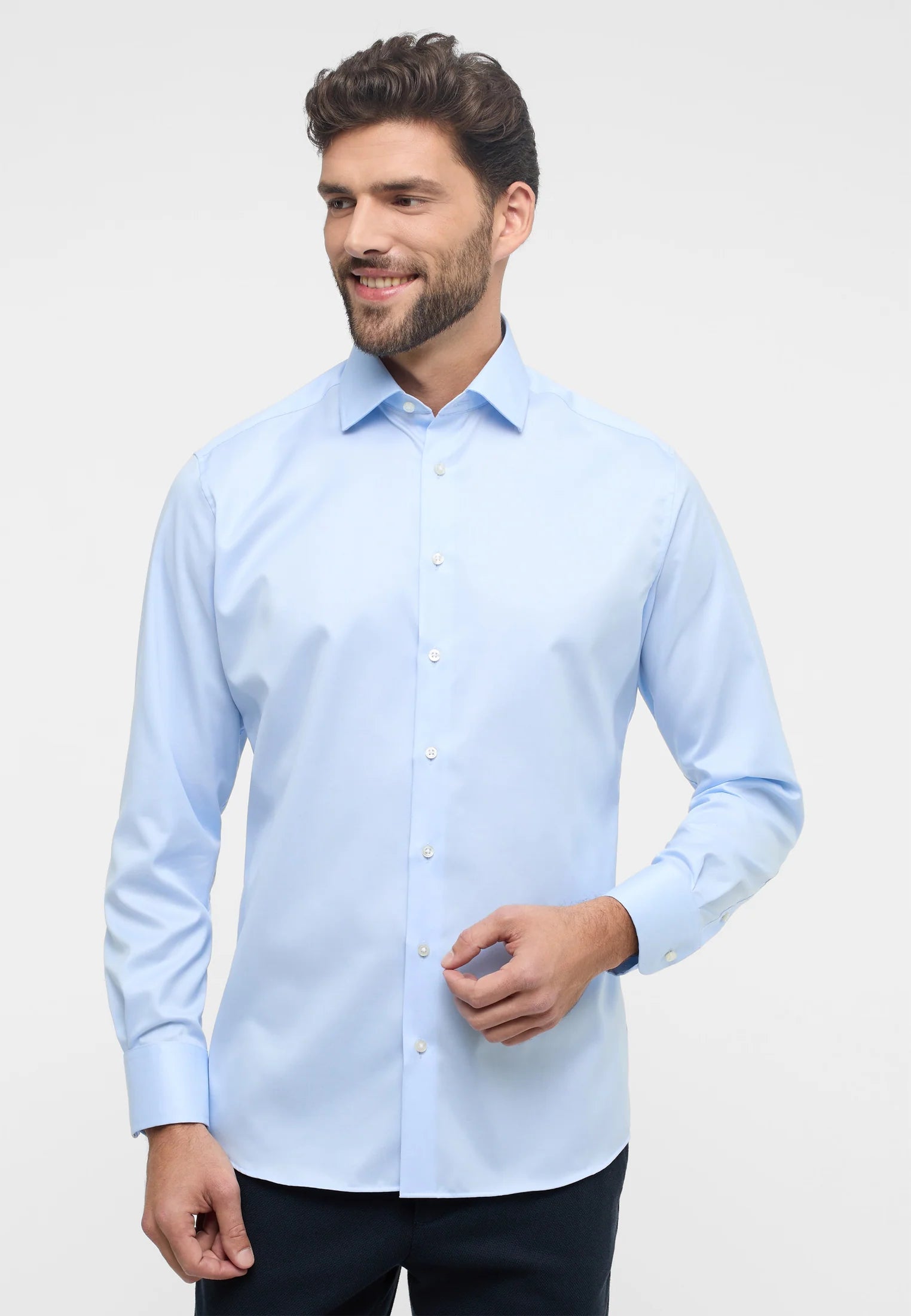 Luxury shirt modern fit kent collar