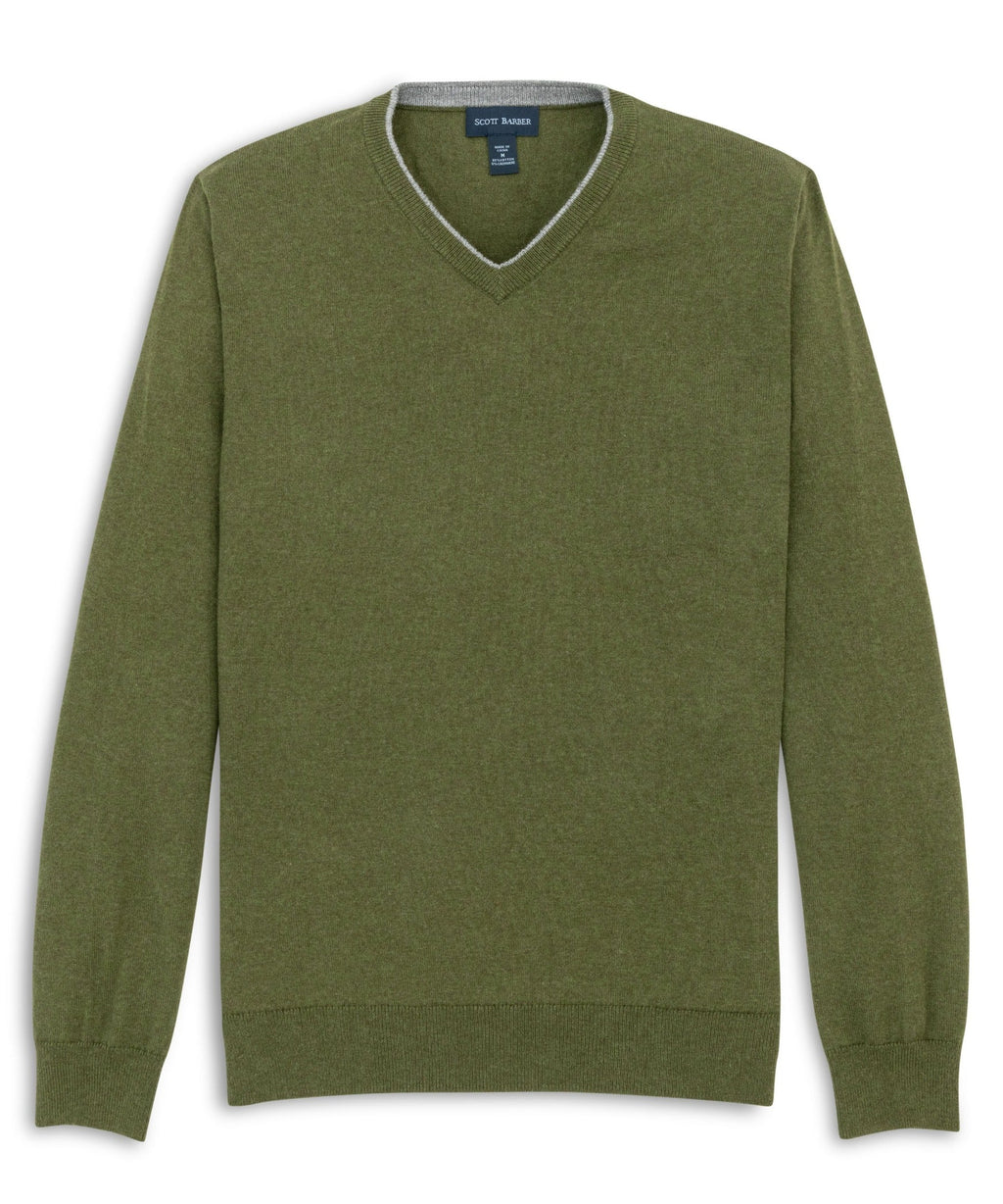 The Classic 12gg Cotton/Cashmere Vee