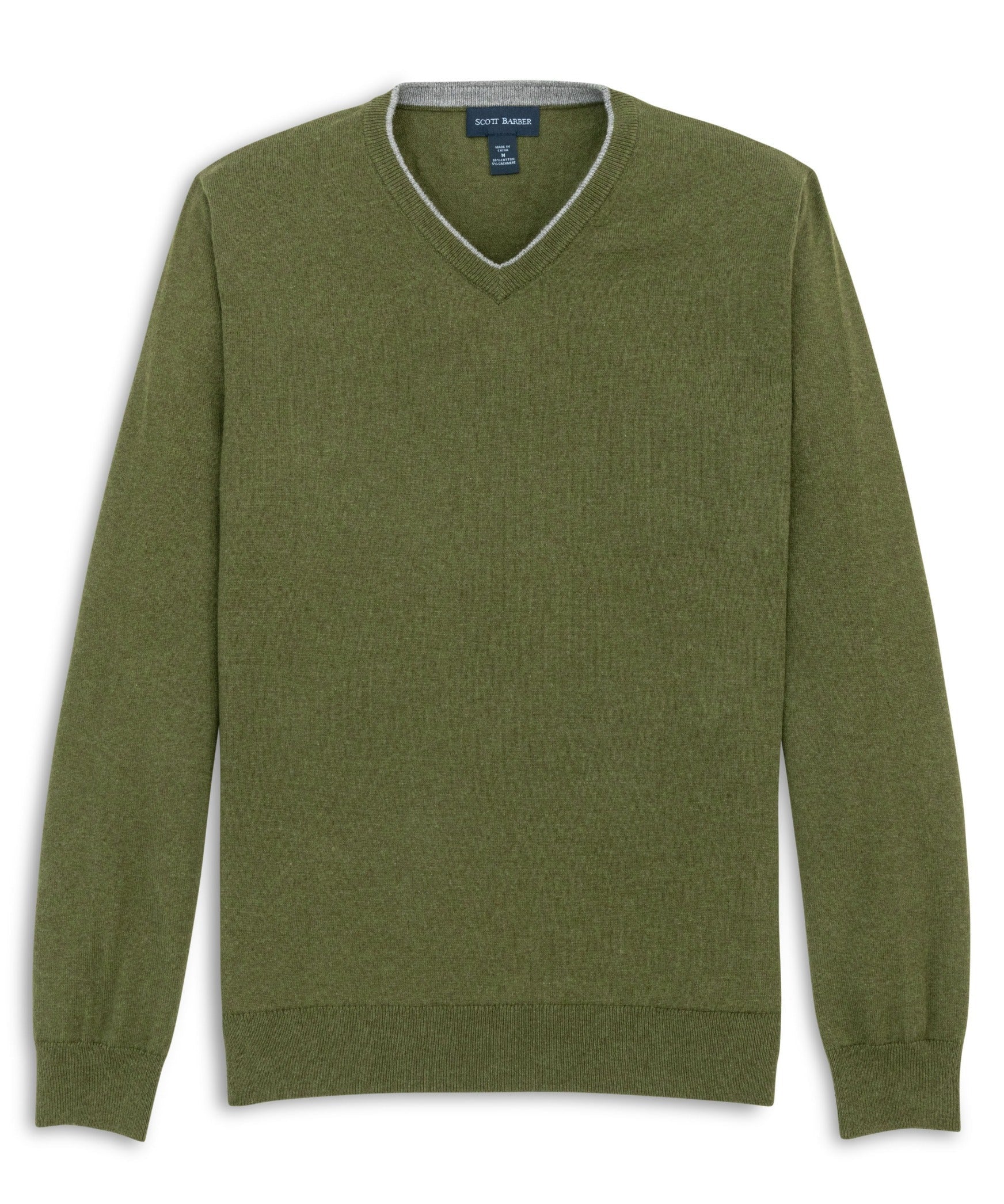 The Classic 12gg Cotton/Cashmere Vee