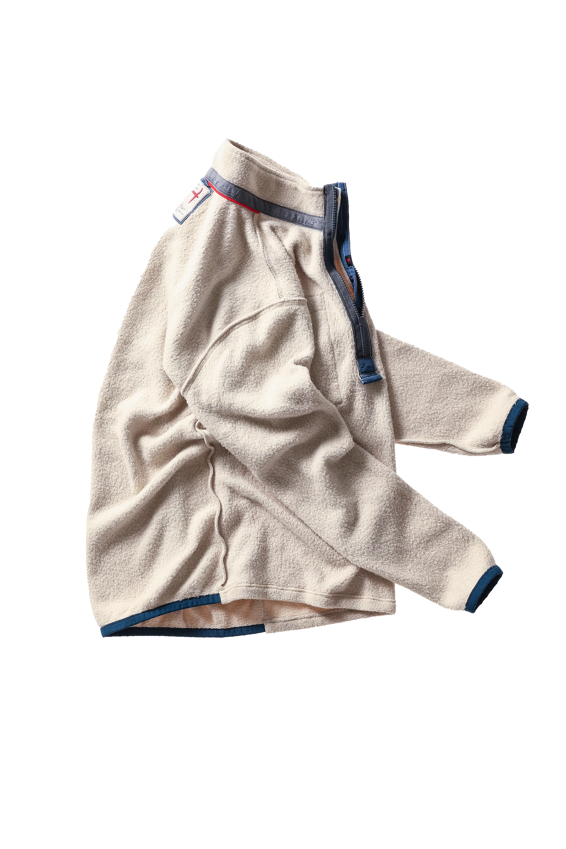 Terry Snap-Zip Mock