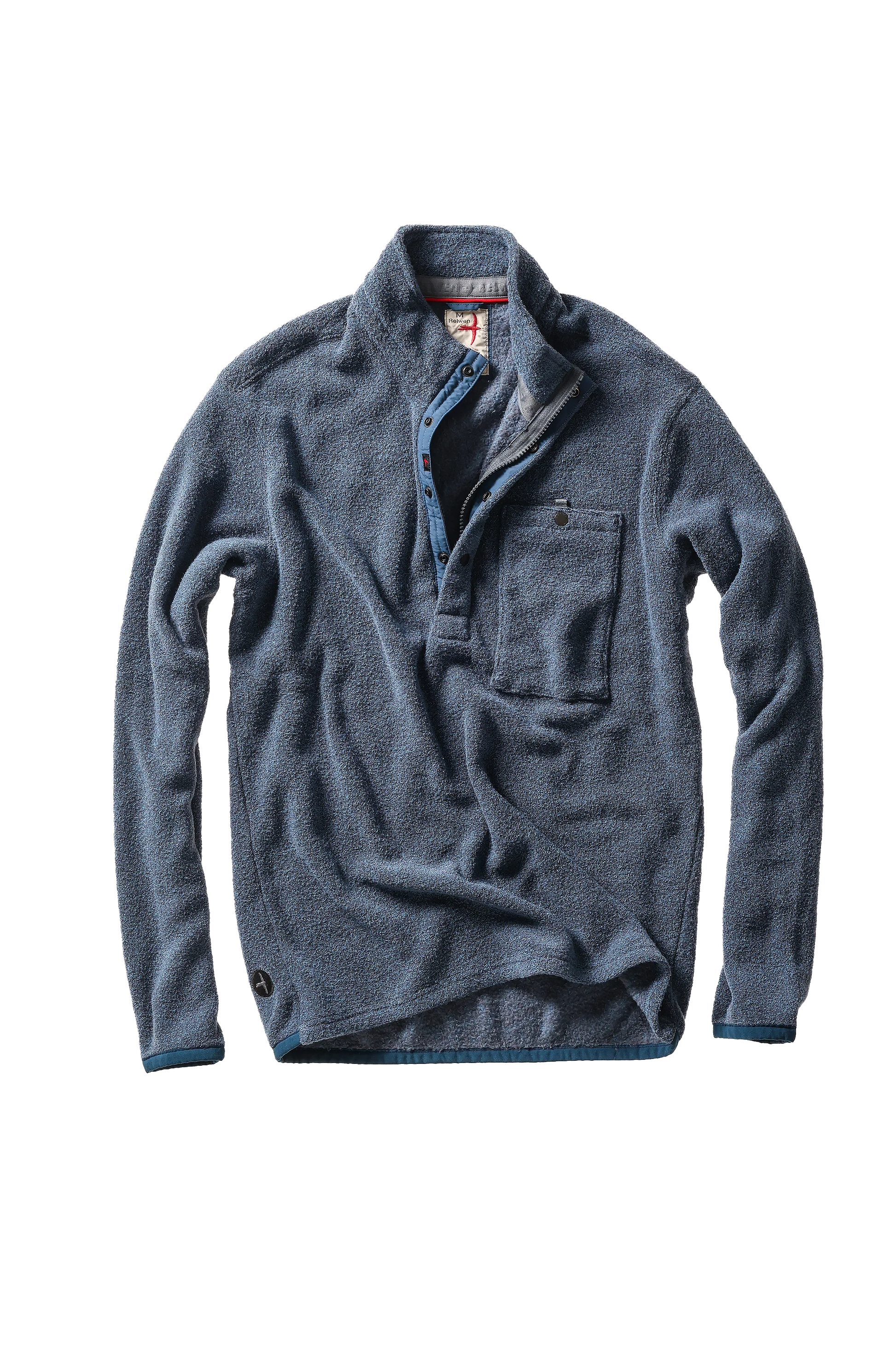 Terry Snap-Zip Mock