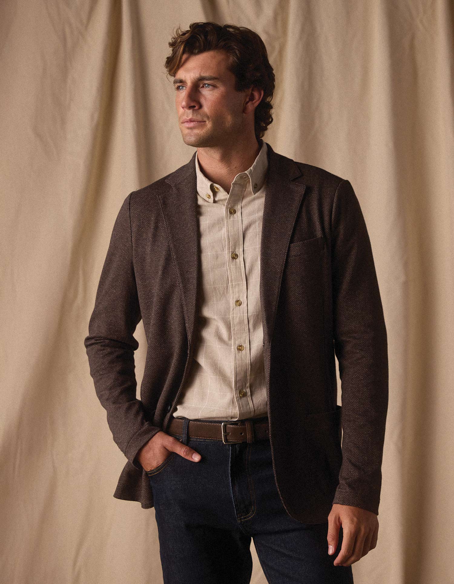 Stretch Knit Blazer