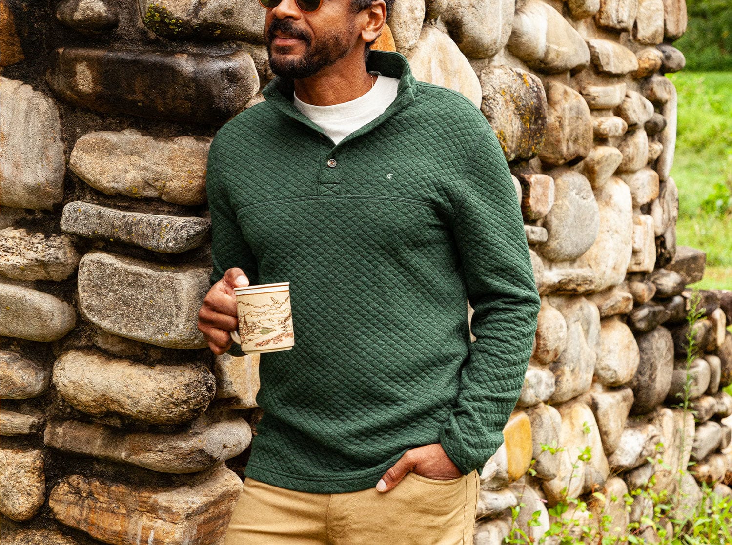 Quilted Pullover