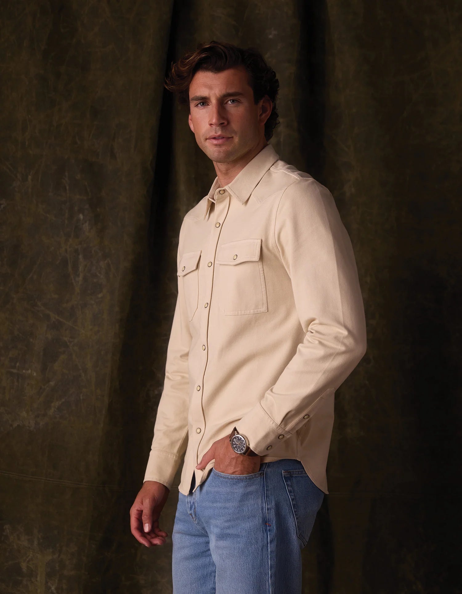 Tentoma Stretch Vintage Button Up