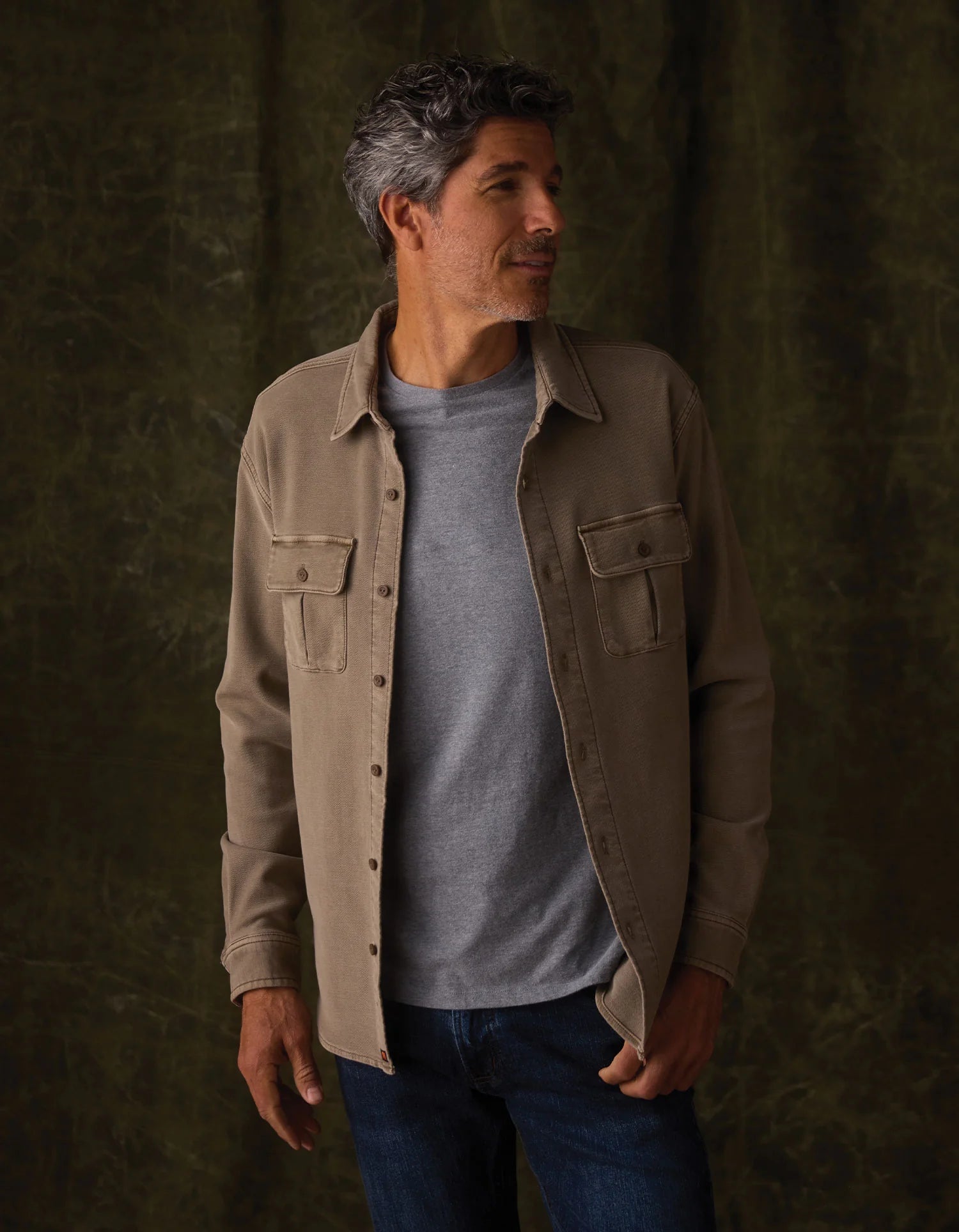 Comfort Terry Shirt Jacket