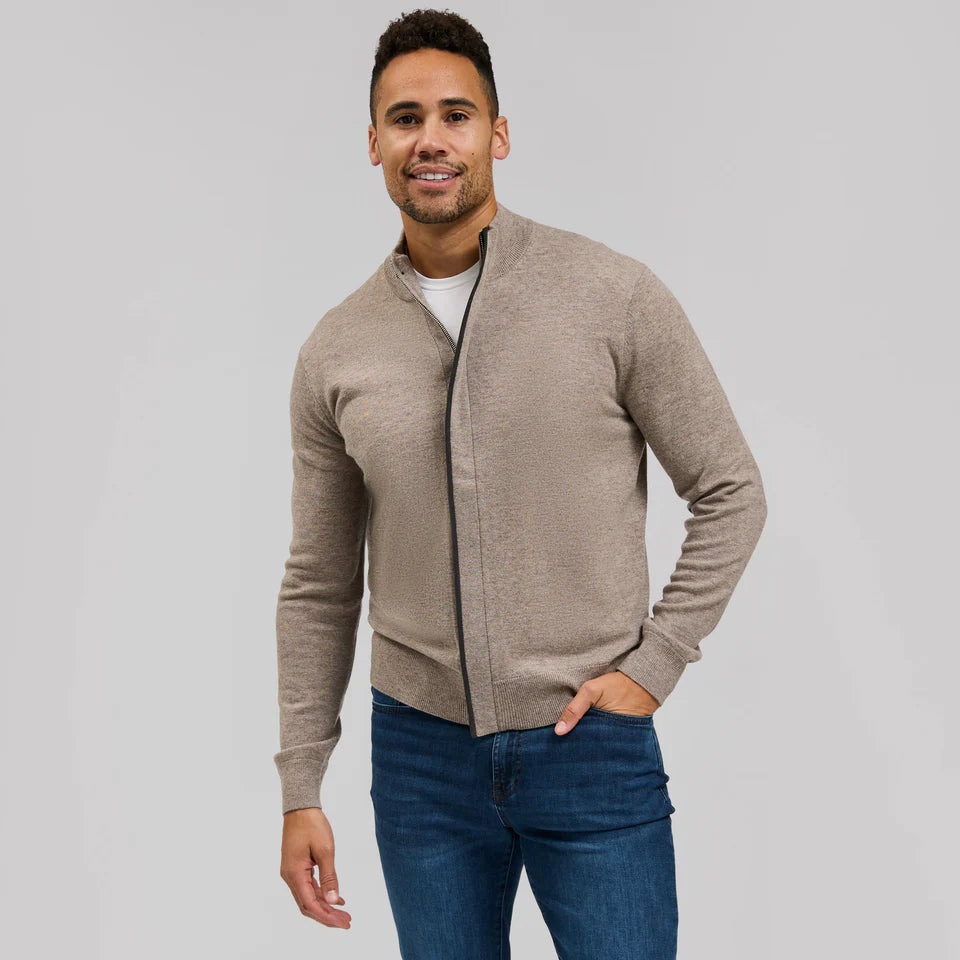 THE RAFAEL - MERINO / CASHMERE FULL ZIP