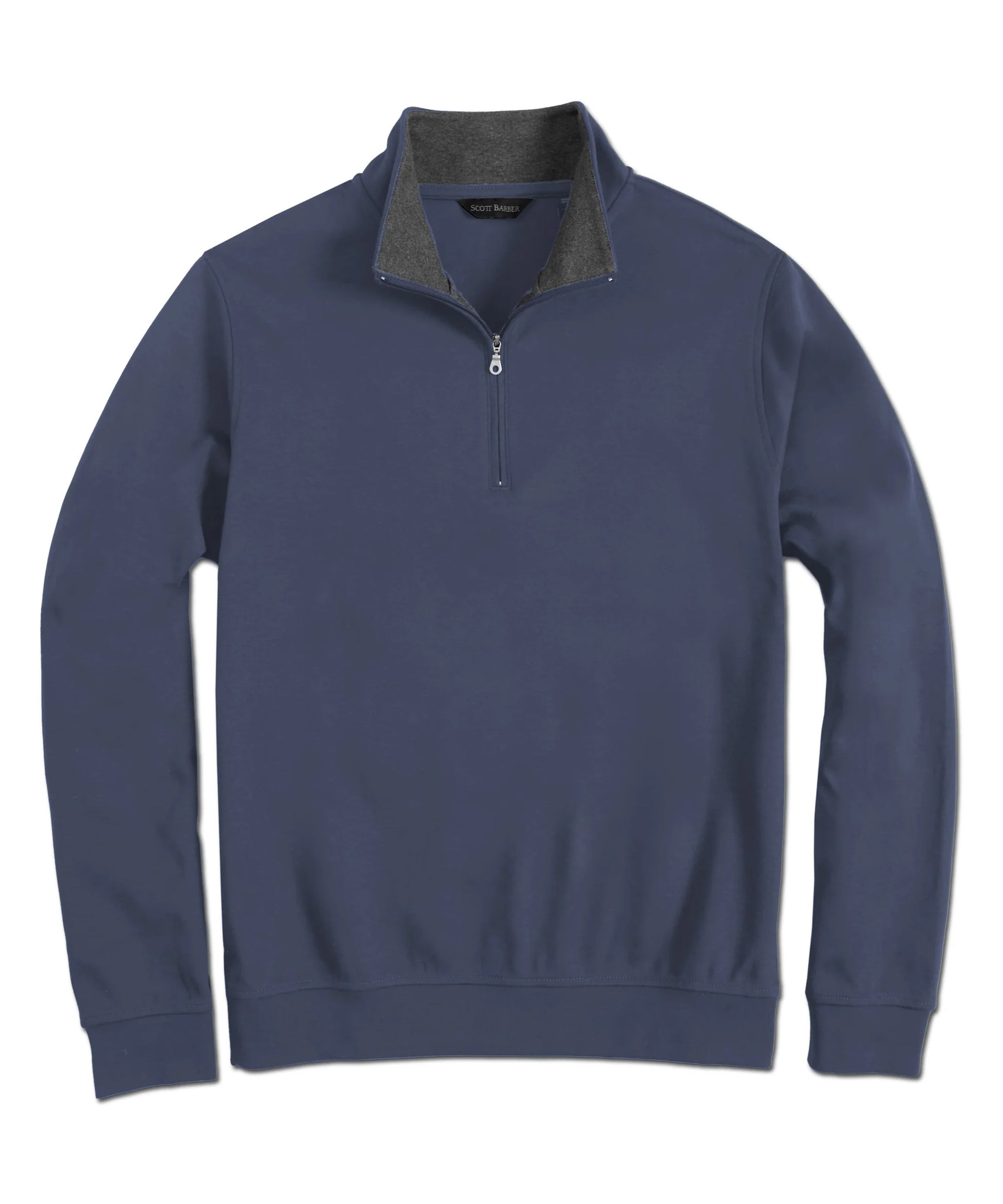 Pima Interlock 1/4 Zip Mock