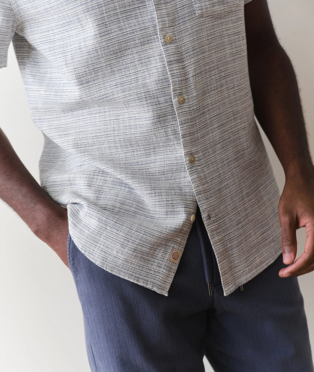 Stretch Selvage Short Sleeve Shirt