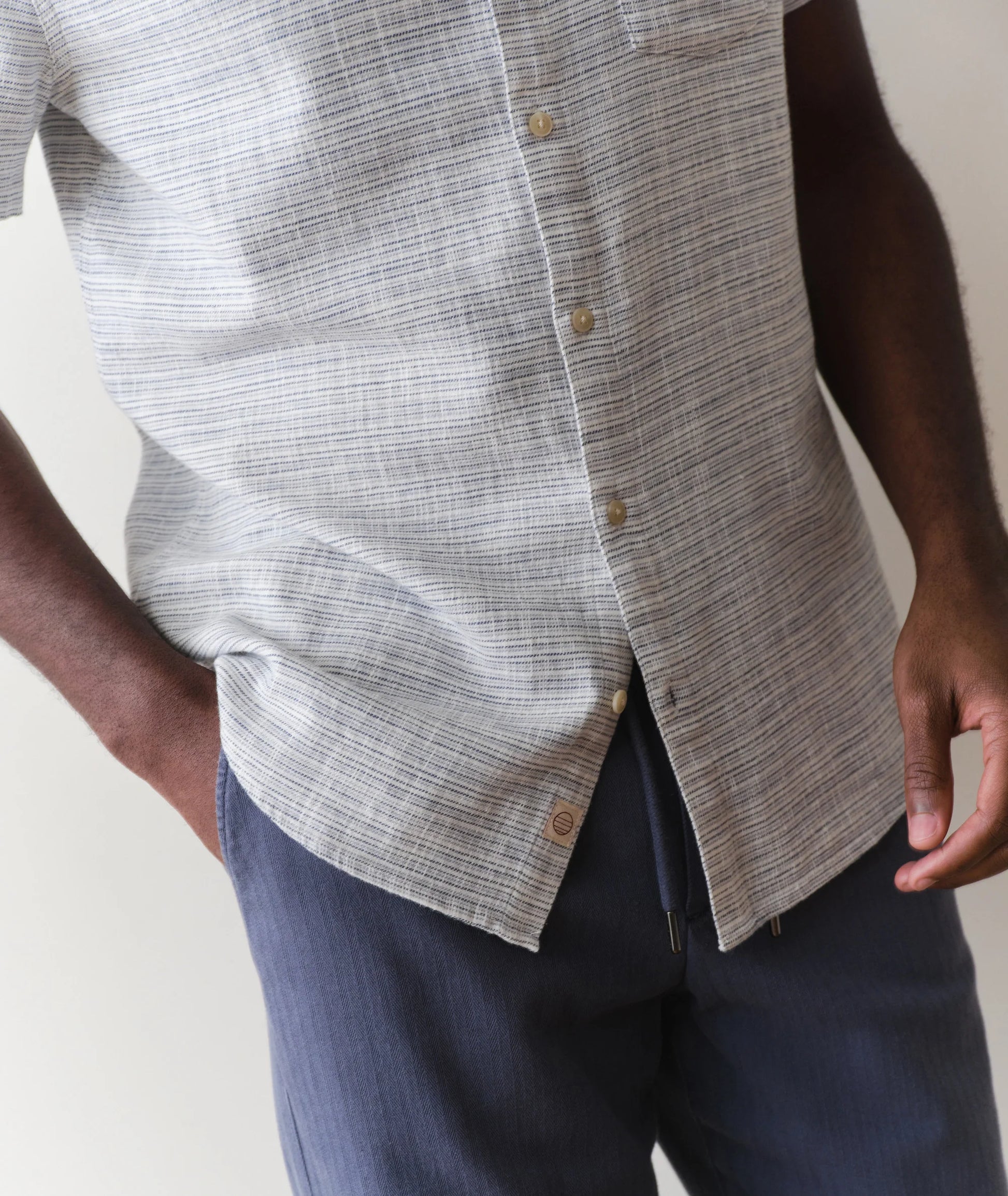 Stretch Selvage Short Sleeve Shirt