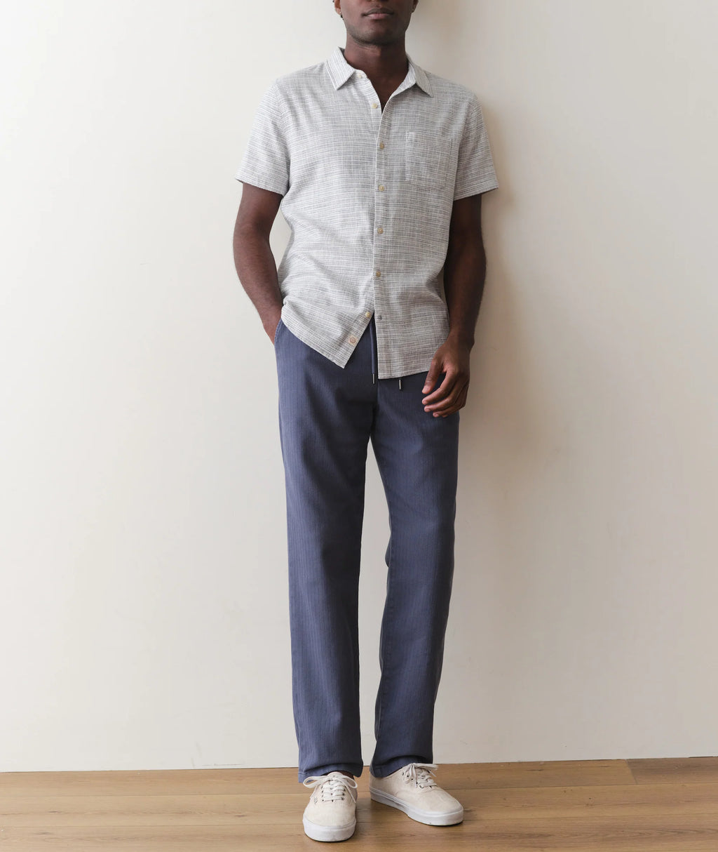 Stretch Selvage Short Sleeve Shirt