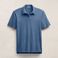 SUEDED JERSEY POLO
