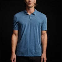 SUEDED JERSEY POLO