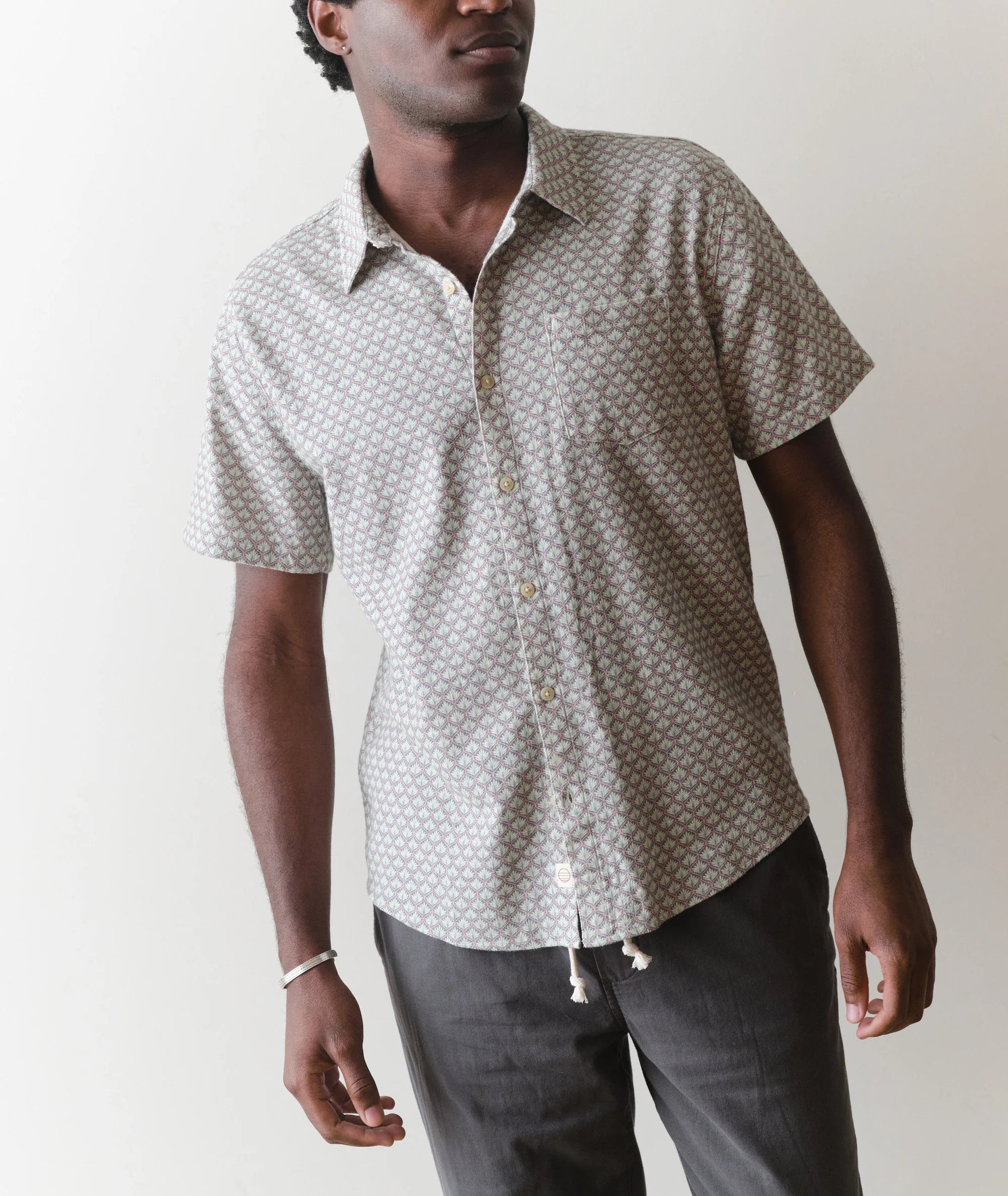 Stretch Selvage Short Sleeve Shirt