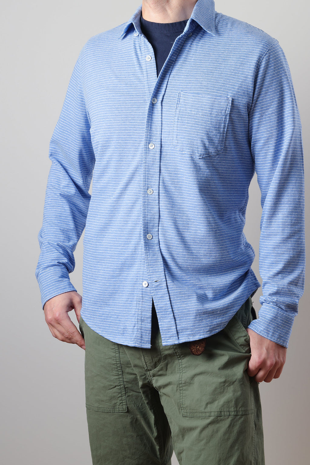 Hemp Stripe Buttondown
