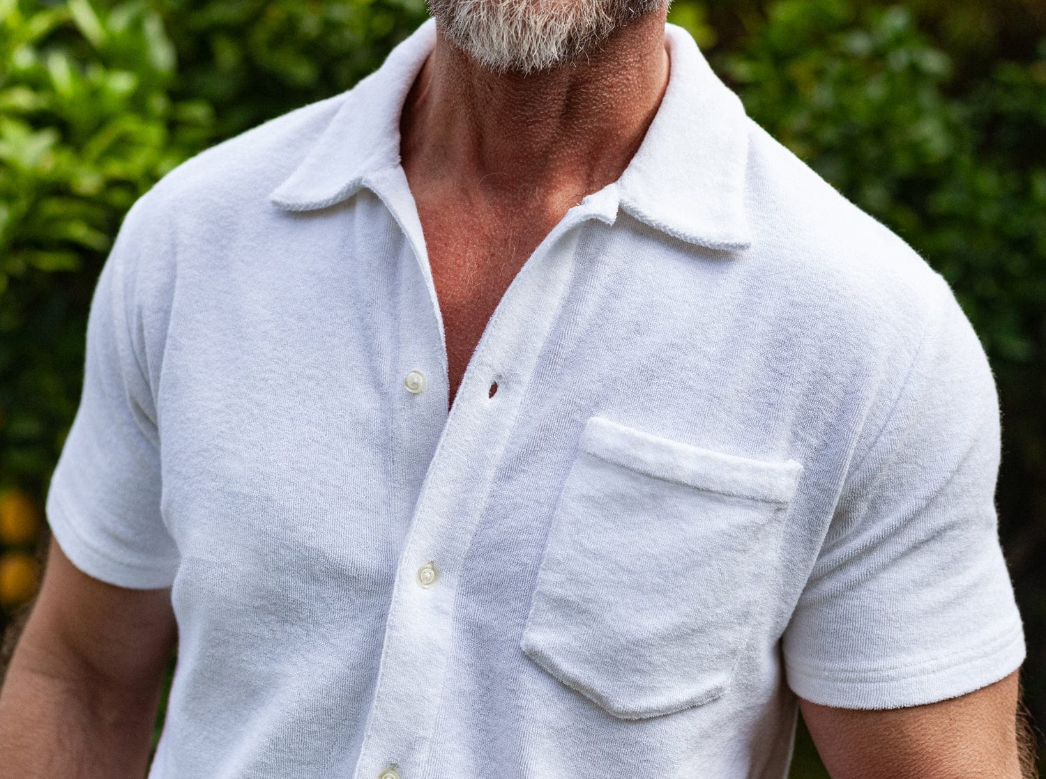 Terrycloth Button Down