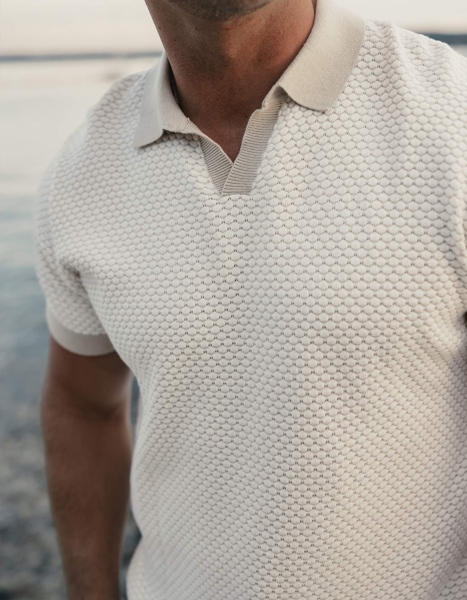 Robles Knit Jacquard Polo