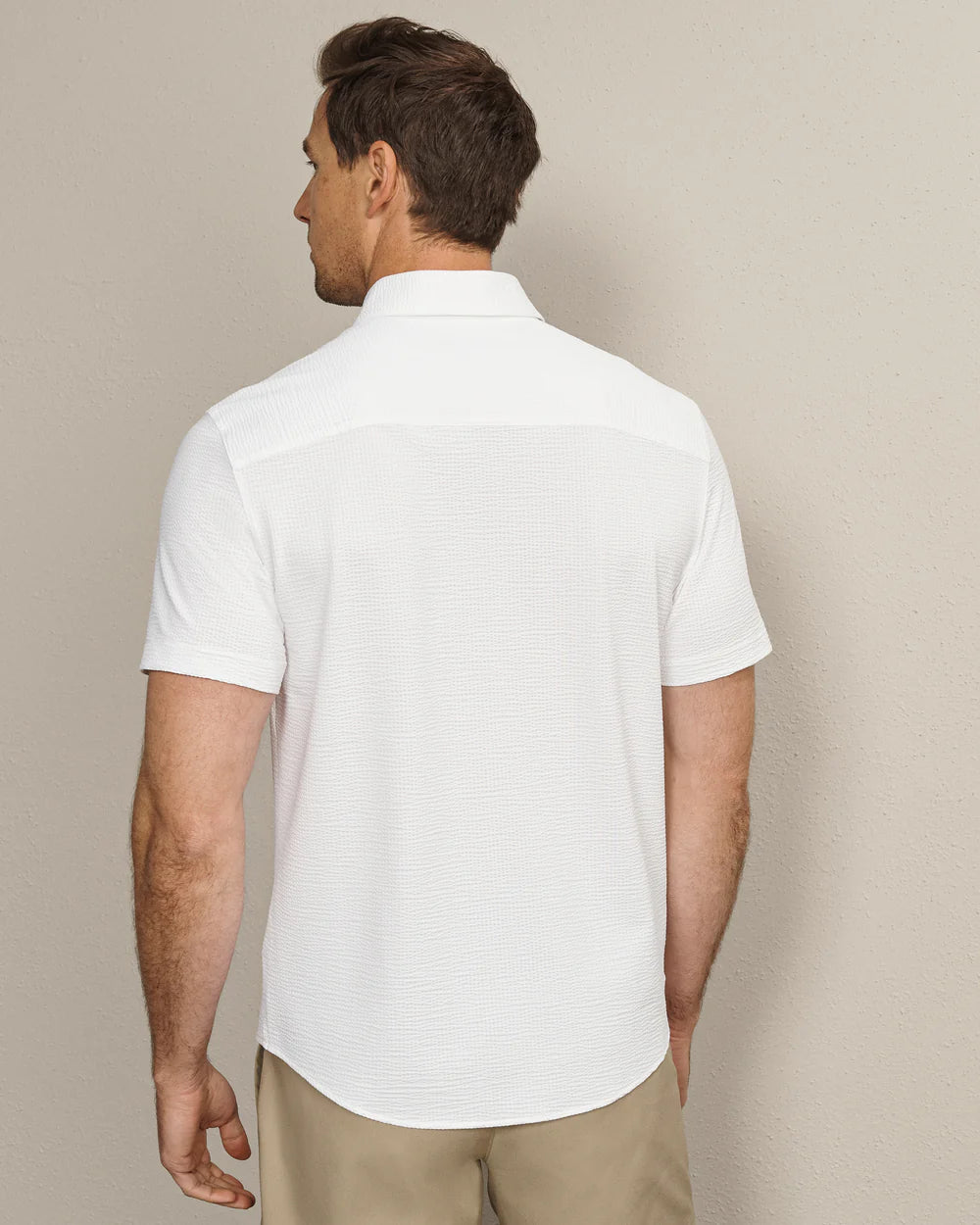 Commuter® Seersucker Short Sleeve Button Down