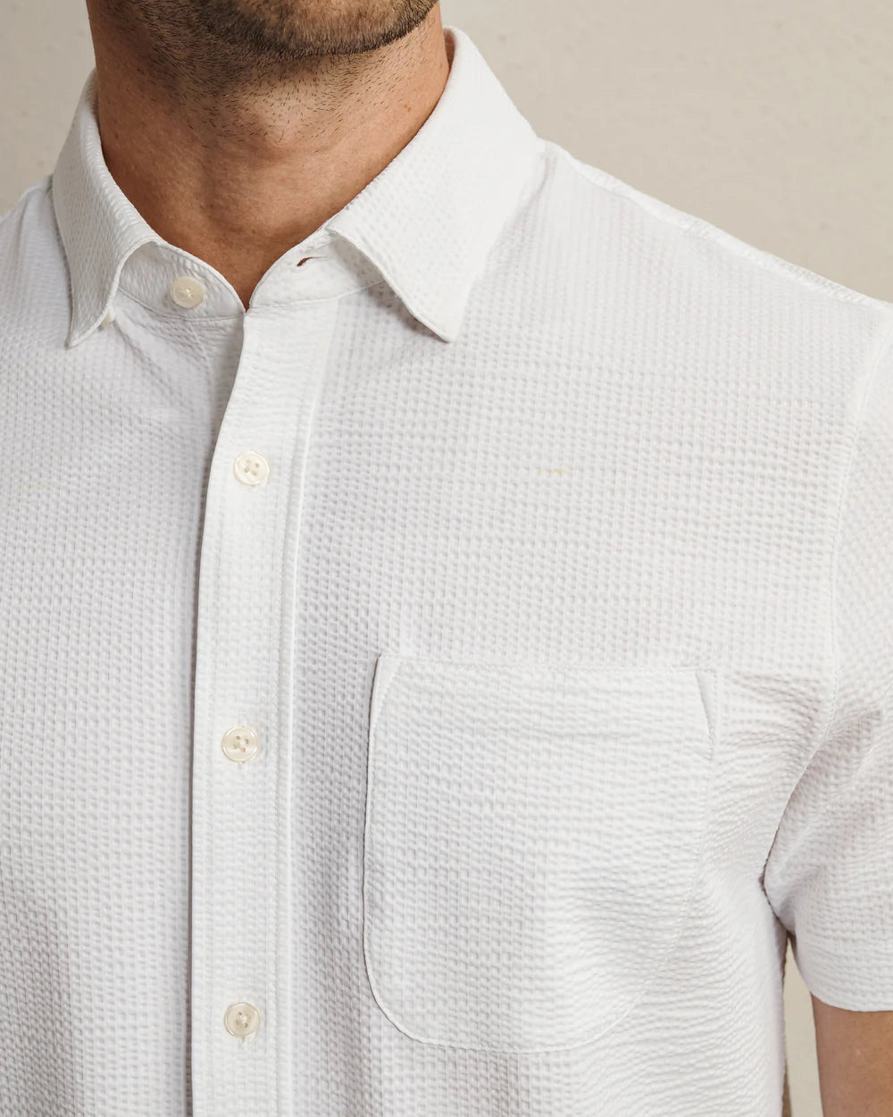 Commuter® Seersucker Short Sleeve Button Down