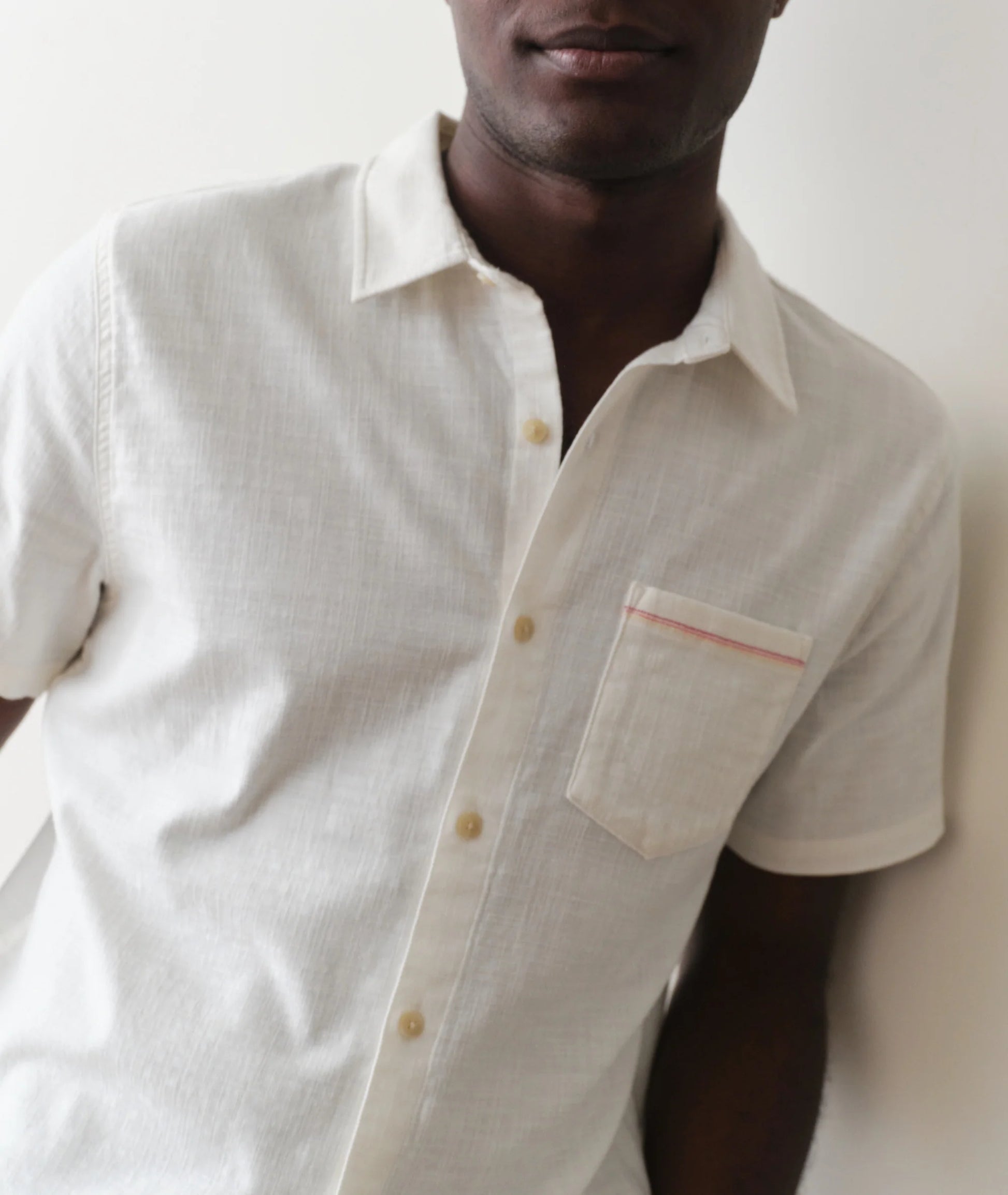 Stretch Selvage Short Sleeve Shirt