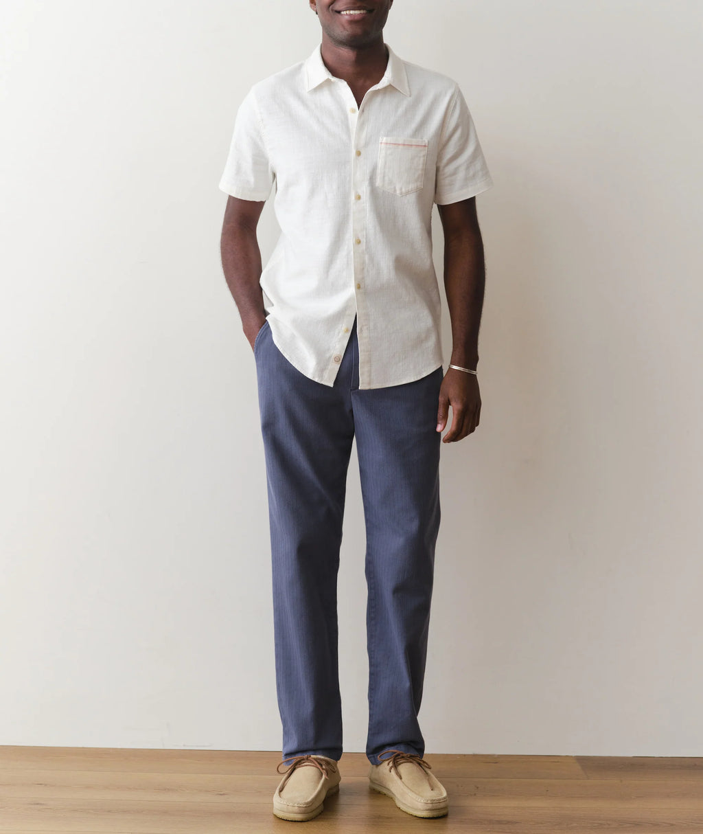 Stretch Selvage Short Sleeve Shirt