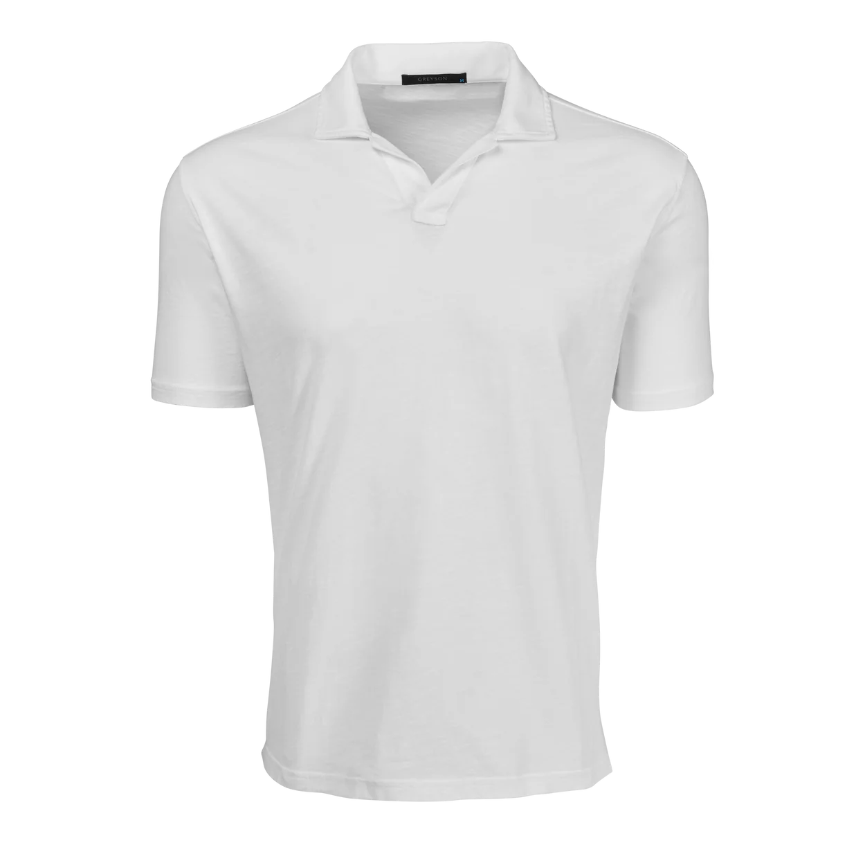 Alpha Slub Johnny Collar Short Sleeve Polo
