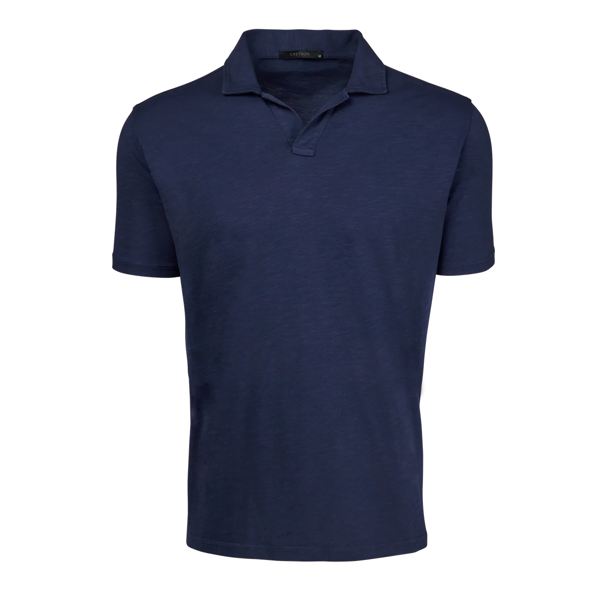 Alpha Slub Johnny Collar Short Sleeve Polo