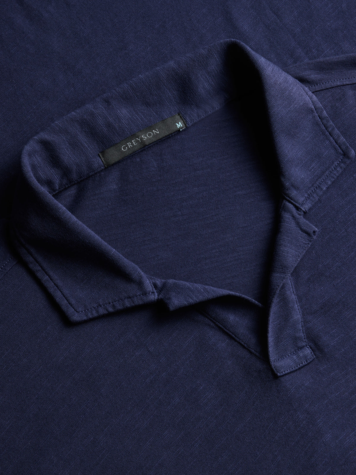 Alpha Slub Johnny Collar Short Sleeve Polo