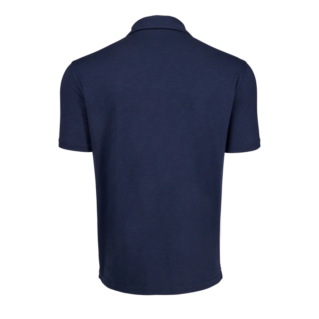 Alpha Slub Johnny Collar Short Sleeve Polo