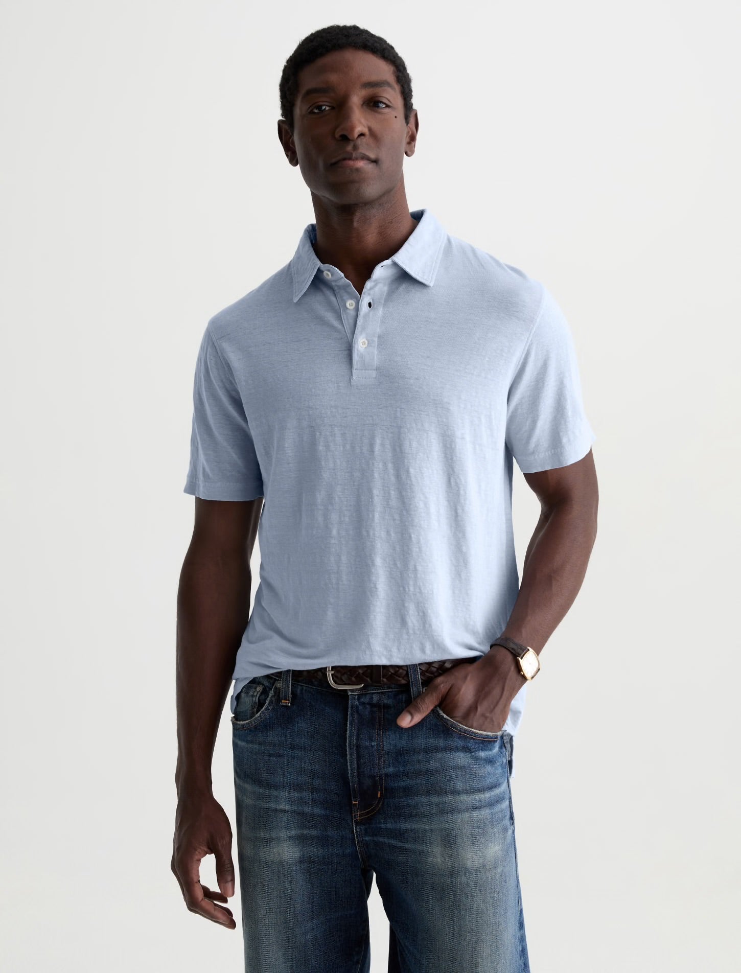 Bryce Polo  Classic Linen Short Sleeve Polo