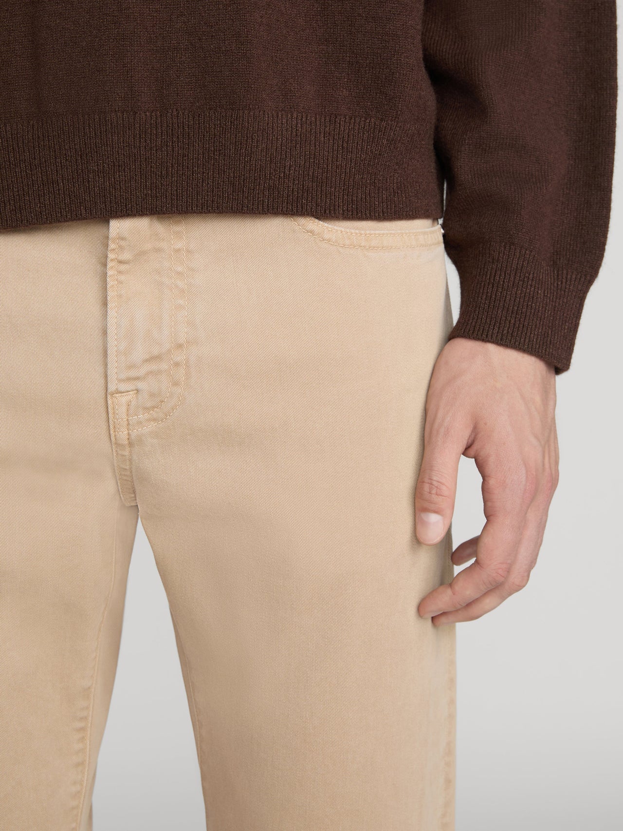 L'Homme Slim Brushed Twill