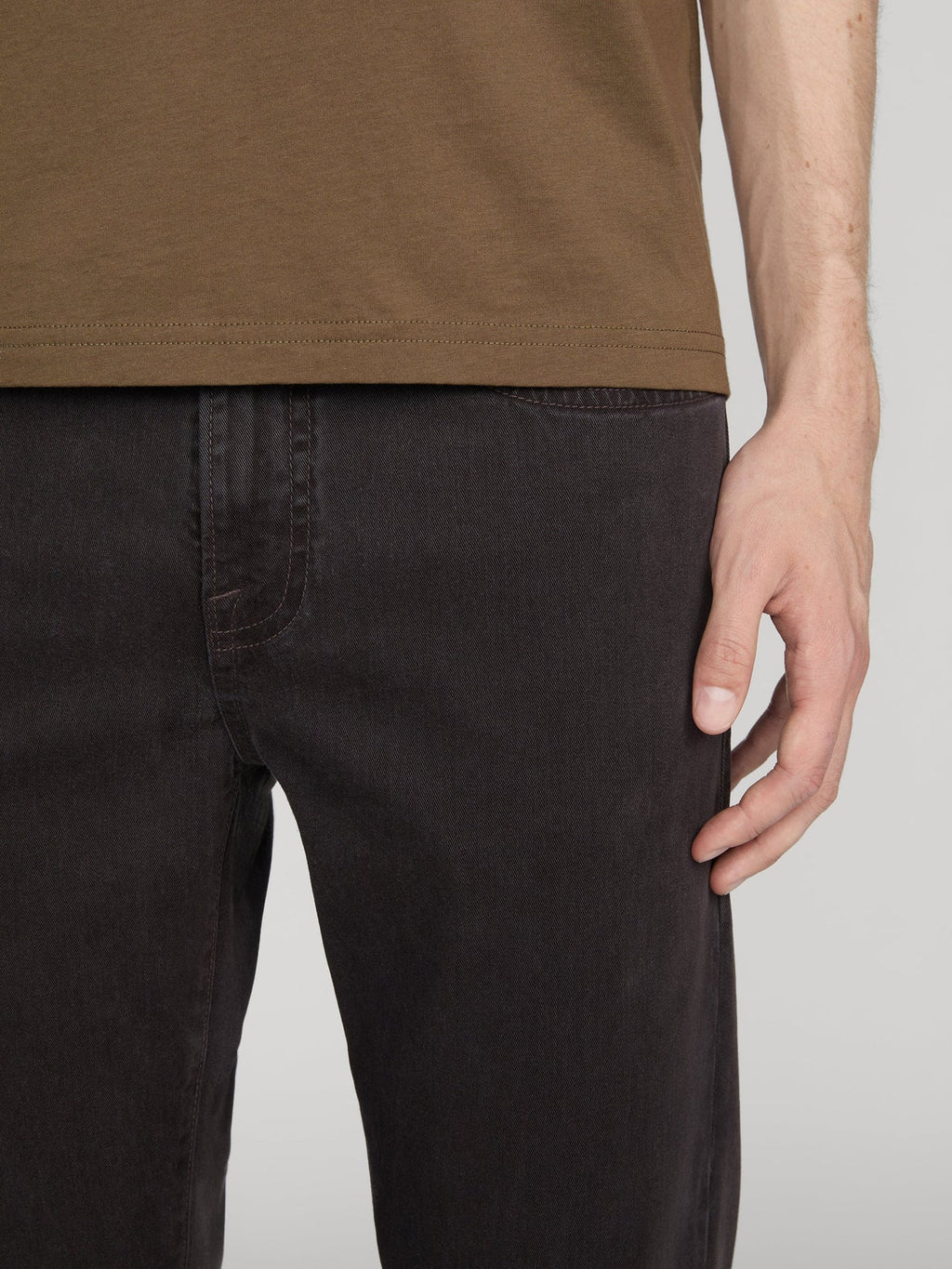 L'Homme Slim Brushed Twill