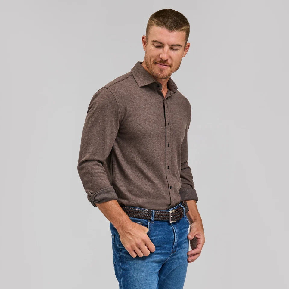 THE CLAUDE - HEATHER TECH BUTTON DOWN