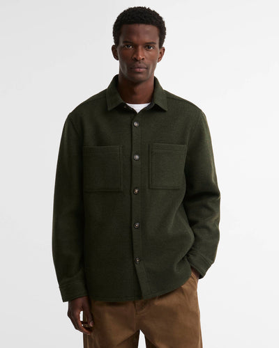 Marltown Tailored Wool-Blend Overshirt