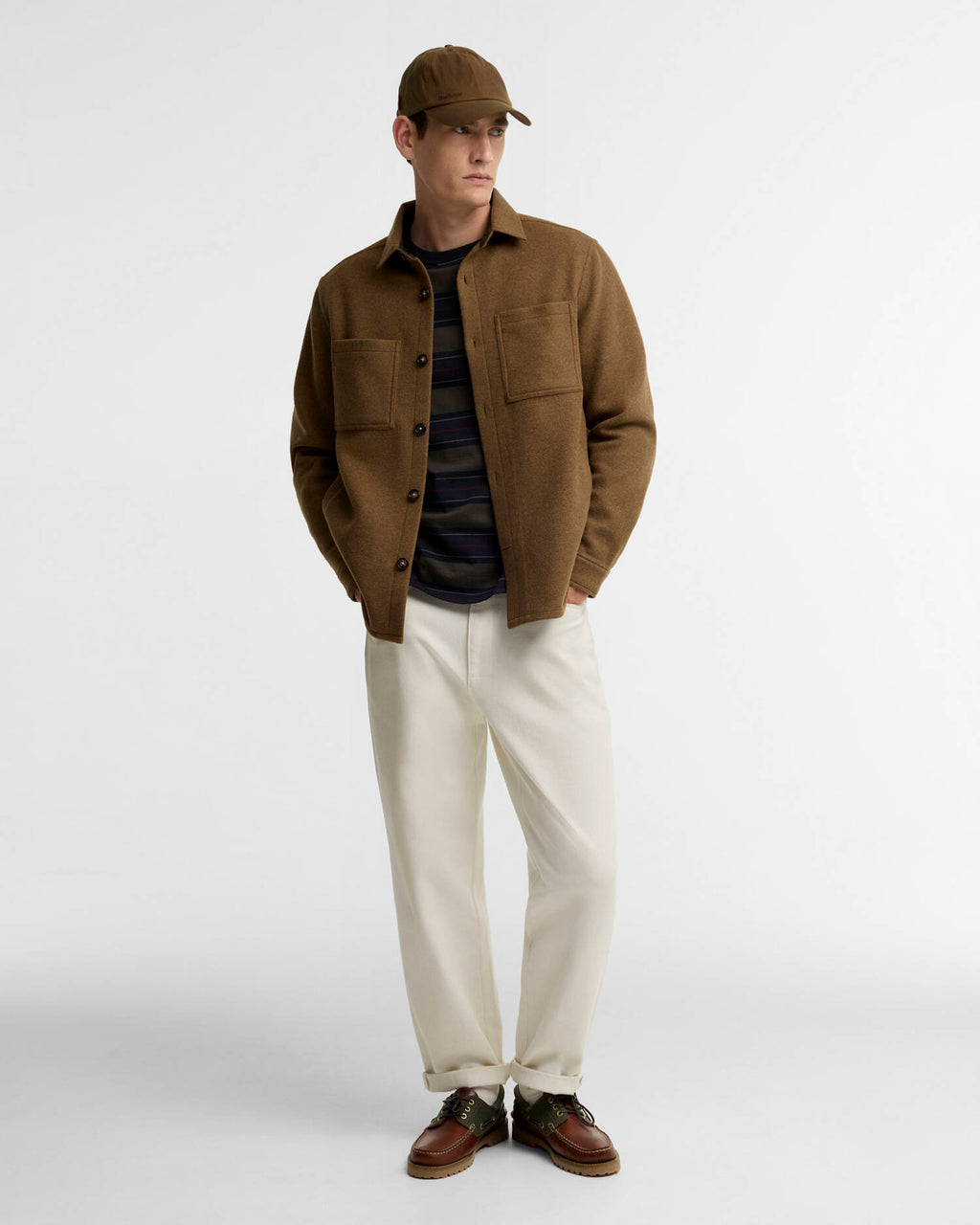 Marltown Tailored Wool-Blend Overshirt