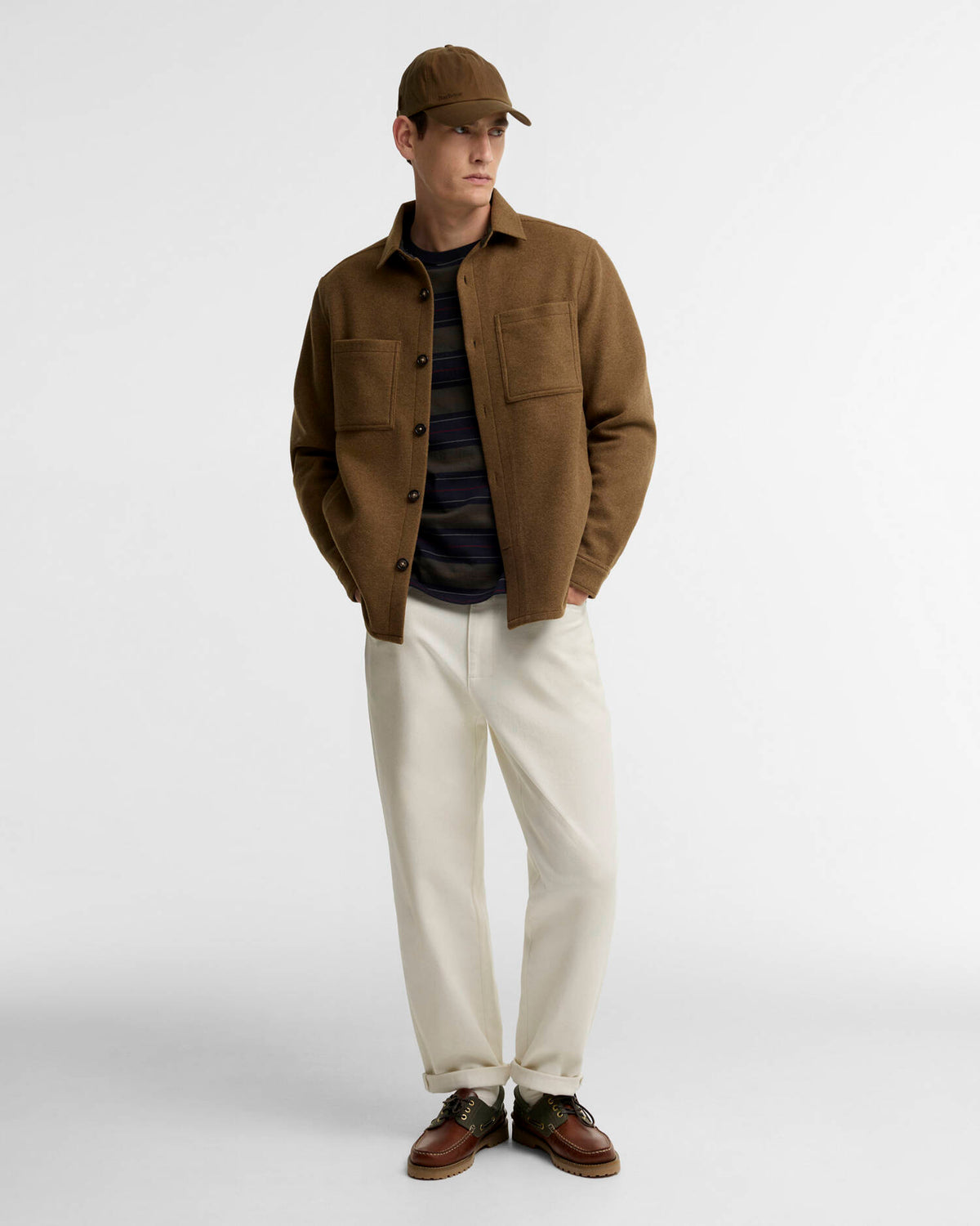 Marltown Tailored Wool-Blend Overshirt