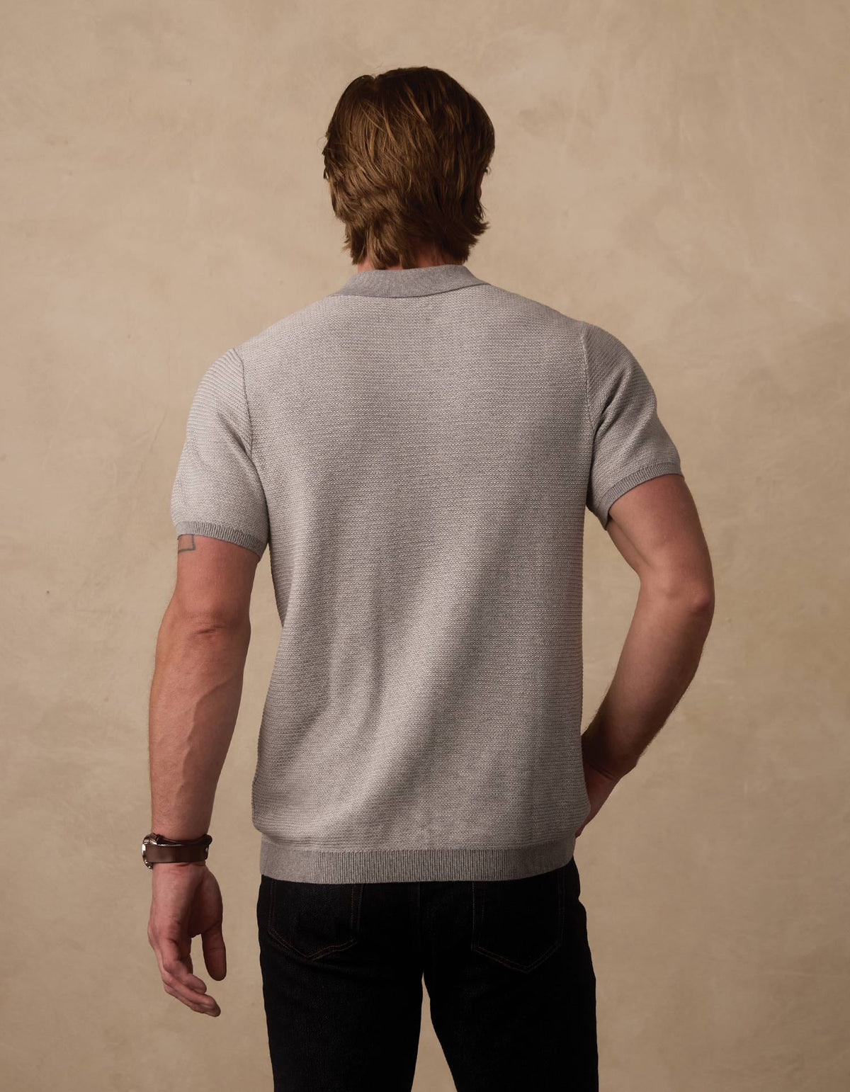 Robles Birdseye Knit Button Up