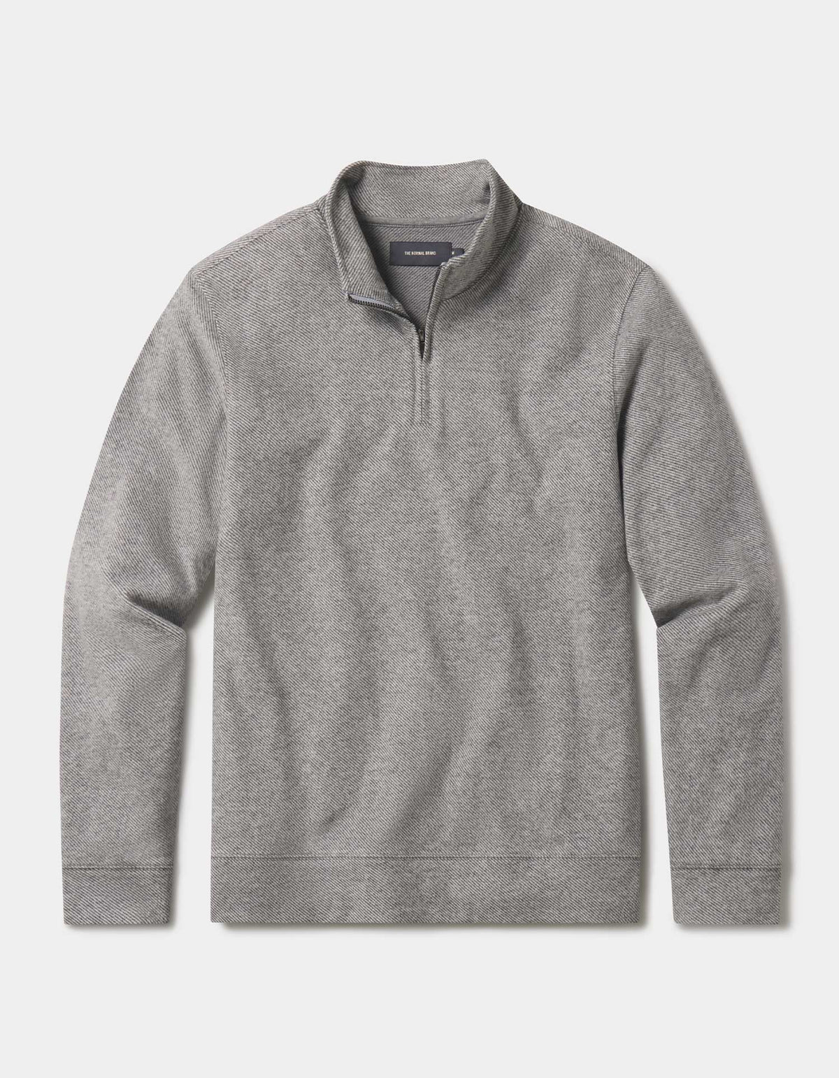 Brushed Textured Knit Quarterzip