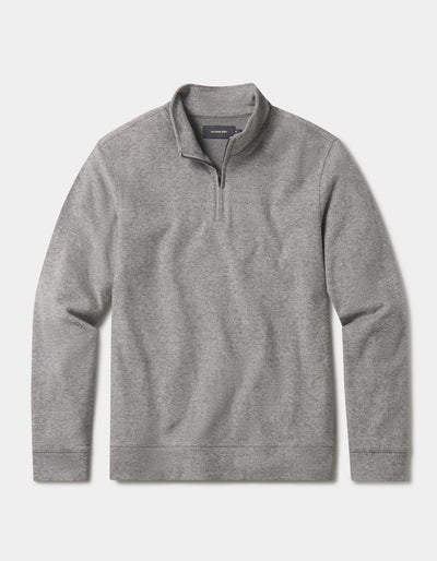 Brushed Textured Knit Quarterzip