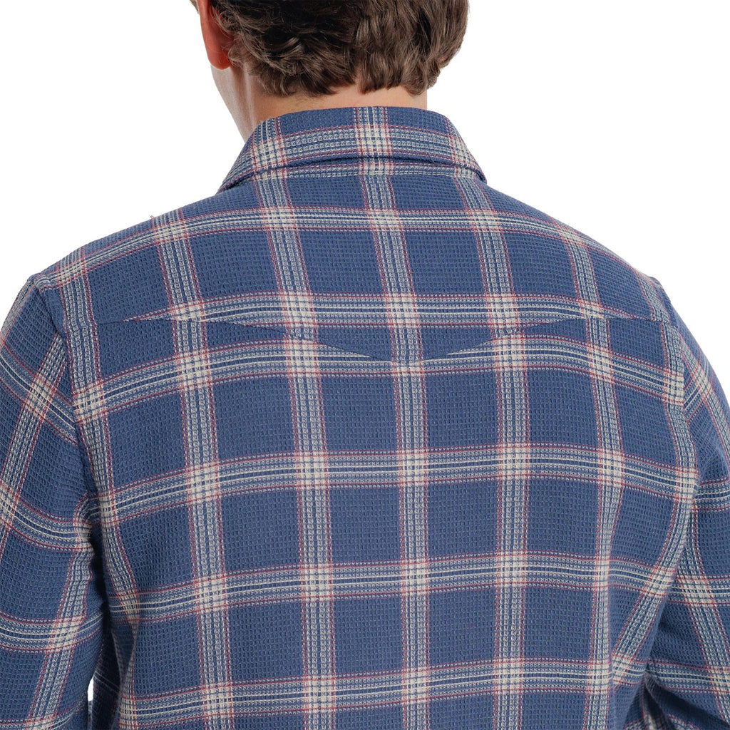 Waffle Plaid Pearl Snap