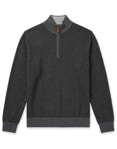 12gg Merino Quarter Zip Sweater